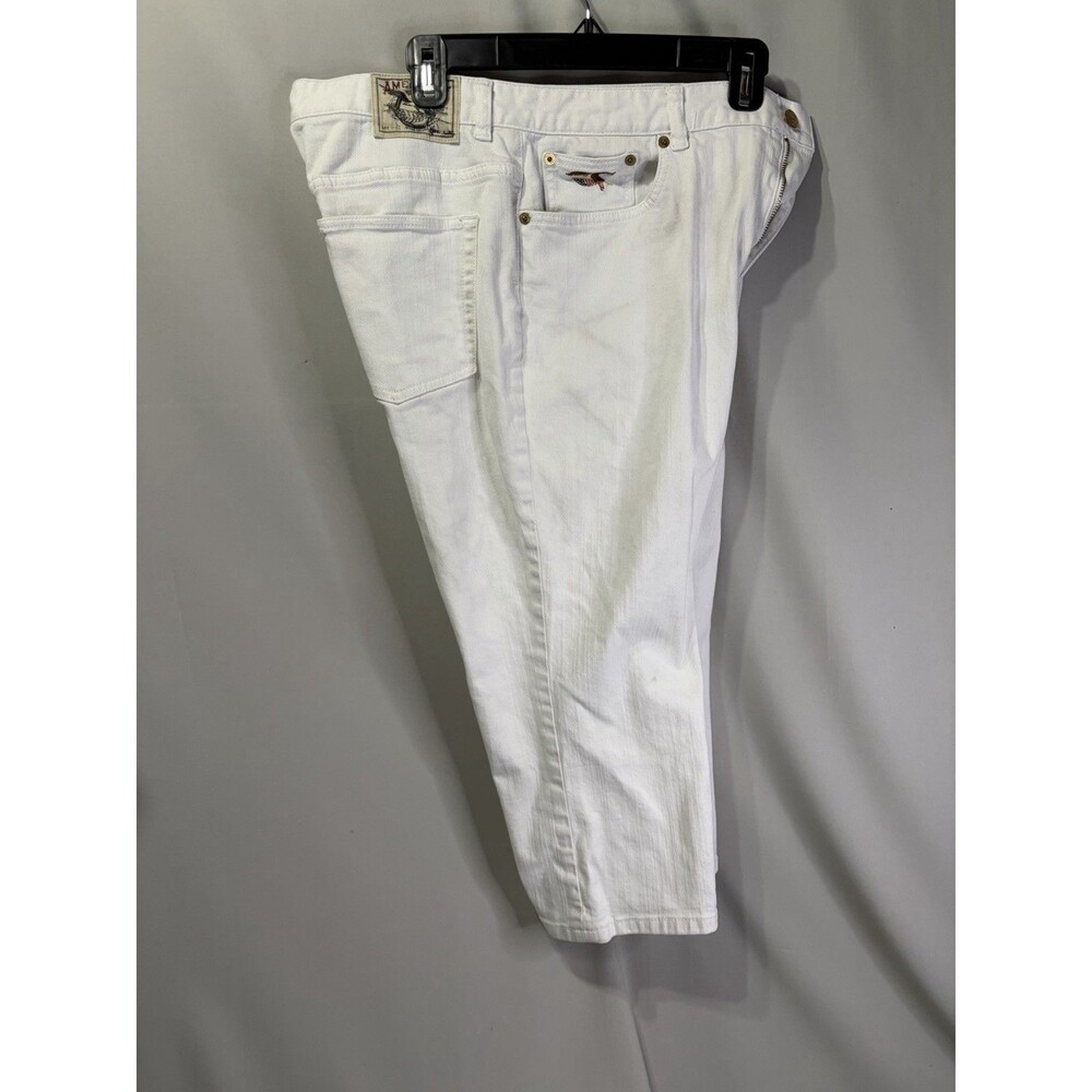 American Living White Jeans Size 12 Short Inseam 19” Preppy Summer Jeans